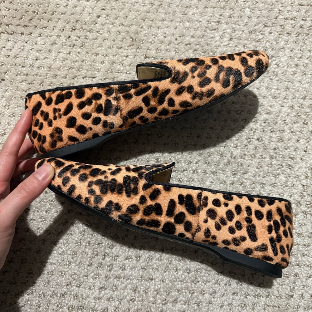 NWOB Birdies The Starling Cheetah Leopard Print Calf Hair Loafer Flats 7 - Picture 12 of 15